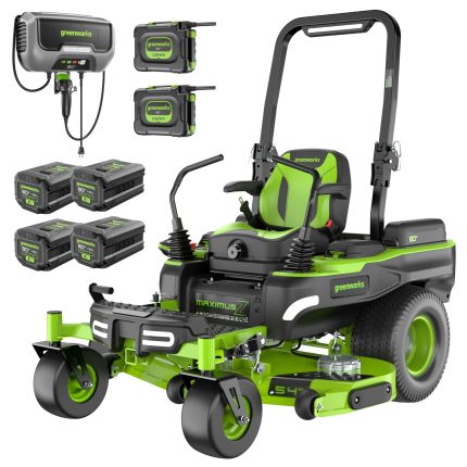 80V 54" MaximusZ Zero Turn Riding Mower with (2) 16.0 Ah & (4) 4.0 Ah Batteries and 1.5kW Charger